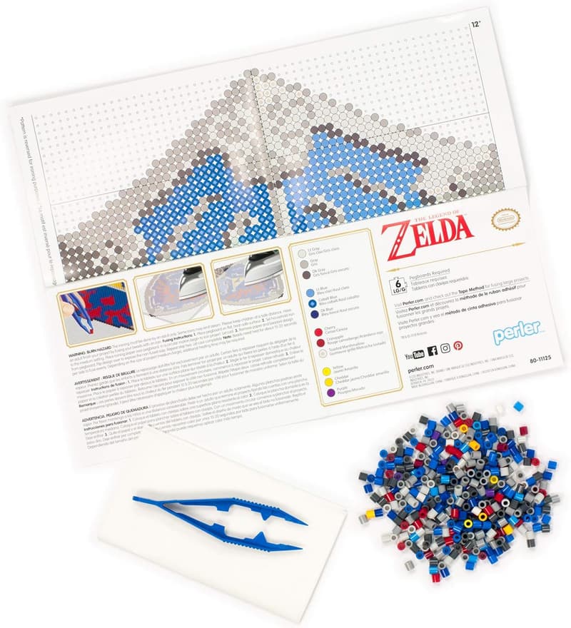 Hylian Shield Perler Bead Kit for Nintendo Fans, 3503 pcs