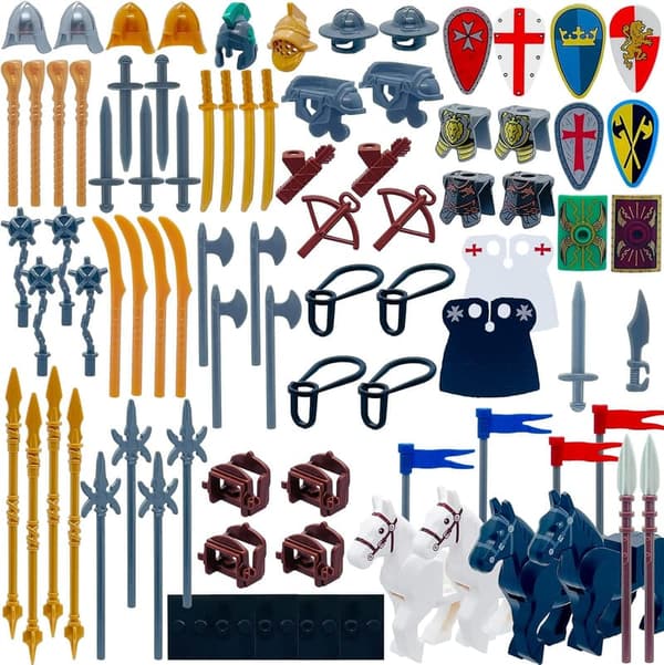 Medieval Knight Weapon Set for Mini Figures Building Kits