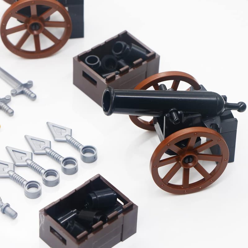 Medieval Knights Building Block Set with Armor and Weapons
