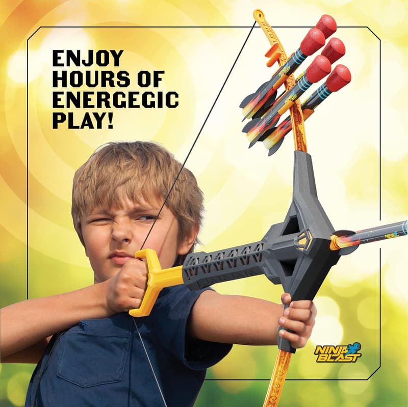 Kids Bow and Arrow Set - Outdoor Archery Gifts for Boys 6-12