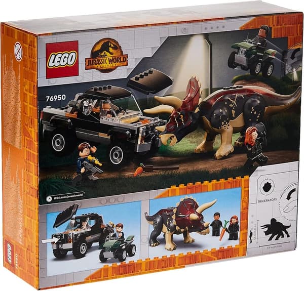 LEGO Jurassic World Triceratops Truck Attack Set