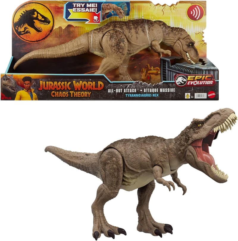 Jurassic World T. rex Dinosaur Toy with Sound & Movement