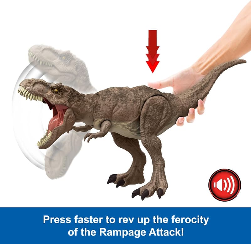 Jurassic World T. rex Dinosaur Toy with Sound & Movement
