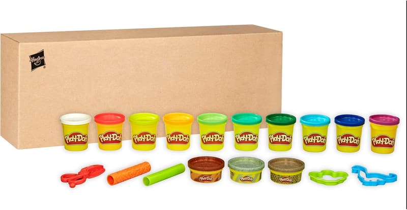 Dinosaur Theme Play-Doh Set with Tools - 13 Non-Toxic Colors