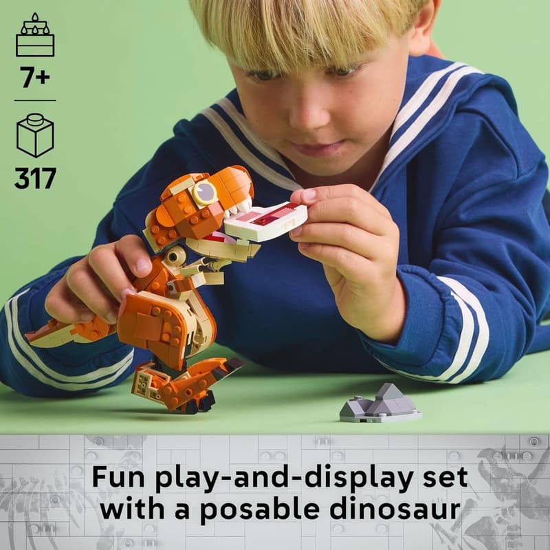 LEGO Jurassic World T-Rex Building Toy for Kids, 7+