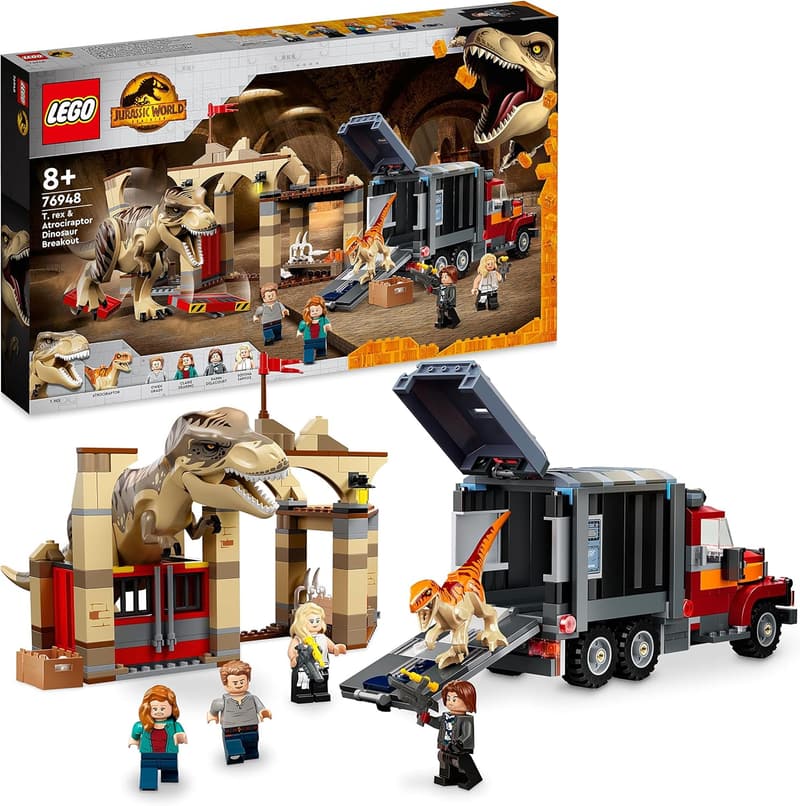 Jurassic World T. Rex Dinosaur Escape Set - LEGO Gift for Kids