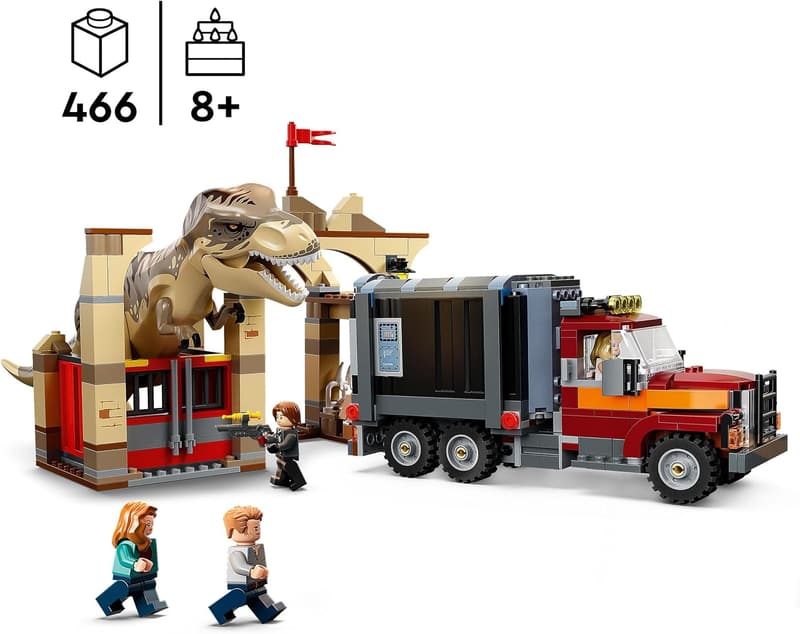 Jurassic World T. Rex Dinosaur Escape Set - LEGO Gift for Kids