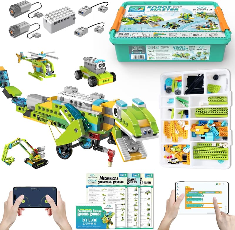 Coding Robot Kit for Kids 6+, 200+ APP-Controlled Dinosaur Toy