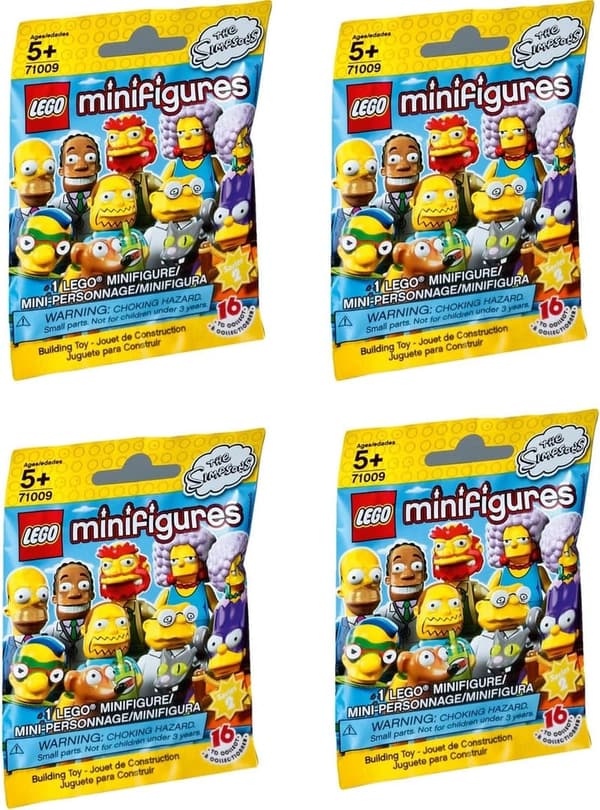LEGO The Simpsons Series 2 Minifigures - 4 Random Packs