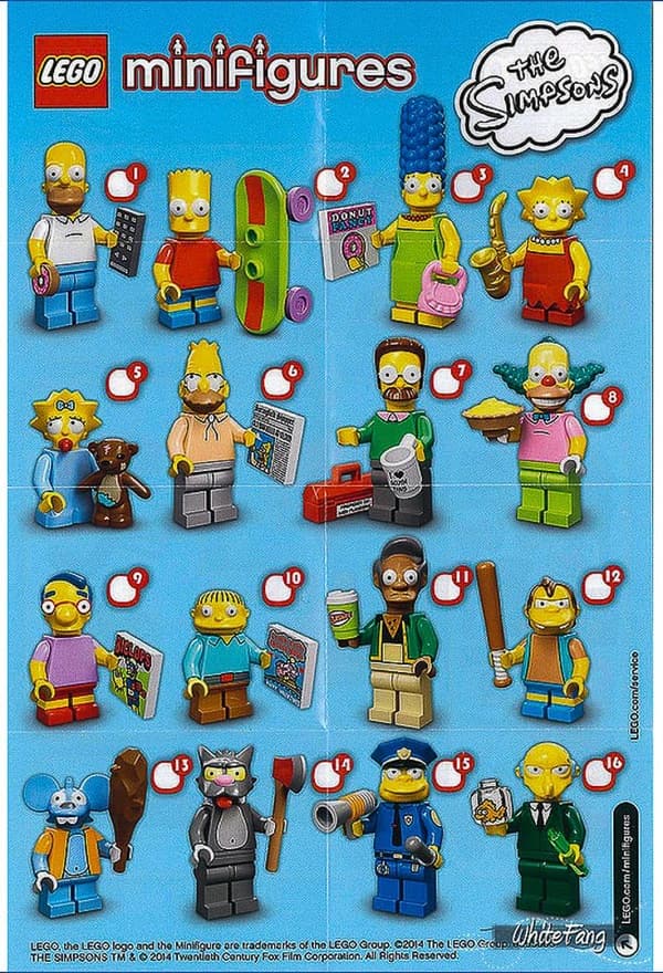 Lego Itchy Simpson Minifigure from The Simpsons Series