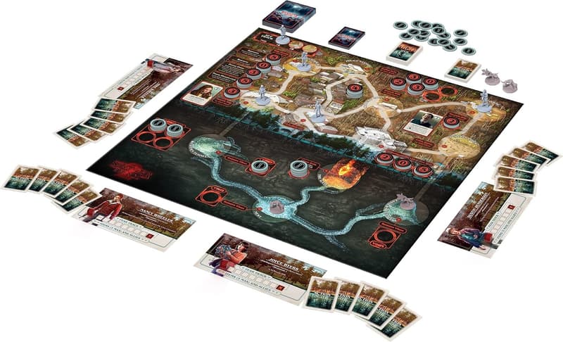 Stranger Things Cooperative Board Game with Miniatures for 2-4 Players