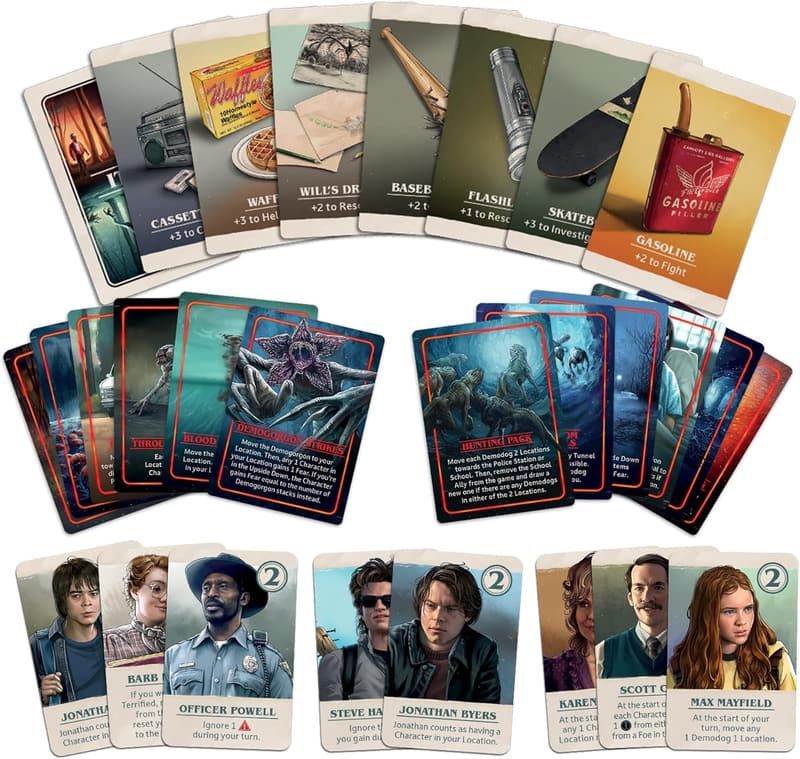 Stranger Things Cooperative Board Game with Miniatures for 2-4 Players