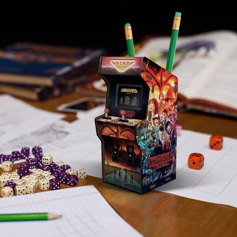 Stranger Things Multicolor Arcade Desk Caddy