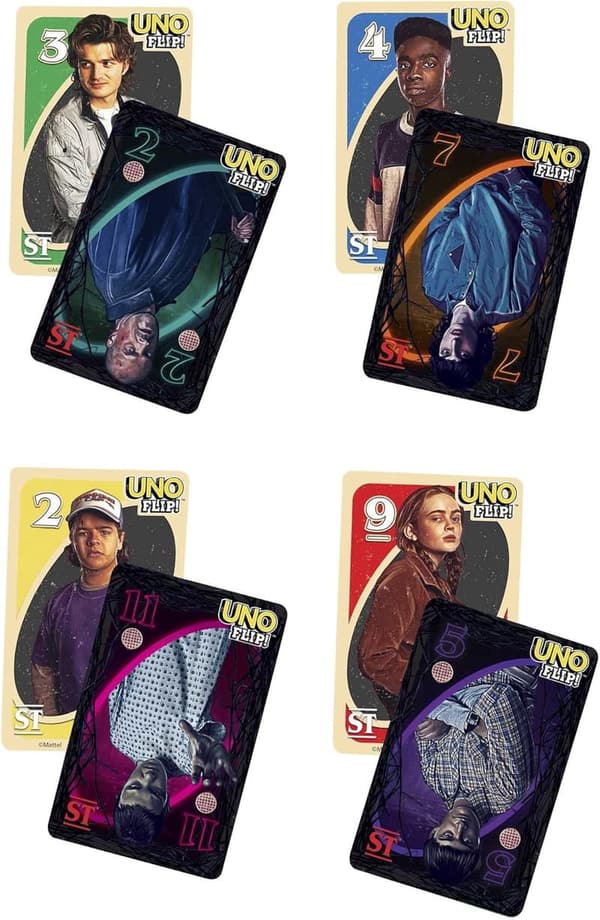 Stranger Things UNO Flip! Double-Sided Card Game for Teens & Adults