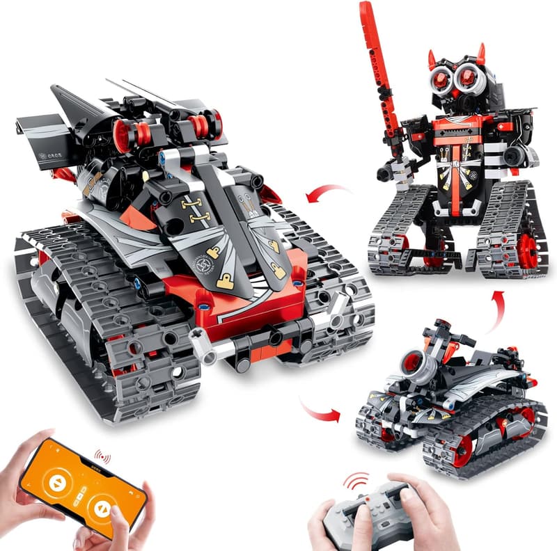 STEM Robot Building Toy Set for Kids, Remote Control Car