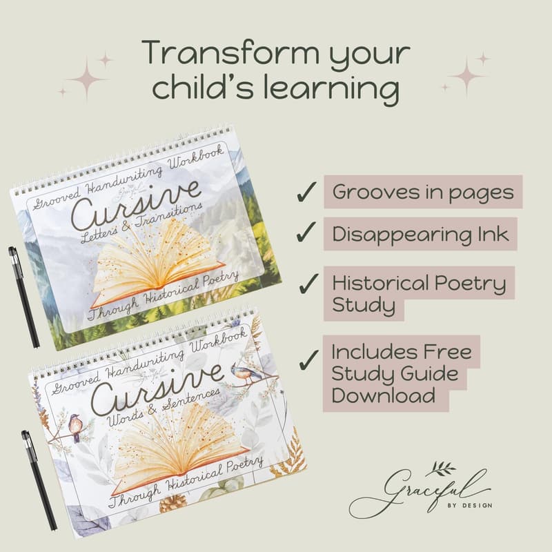 Cursive Handwriting Workbook for Kids Ages 8-12