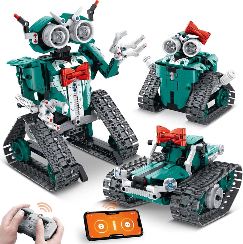 STEM Building Kit for Kids 8-12 - 3-in-1 RC Robot Car