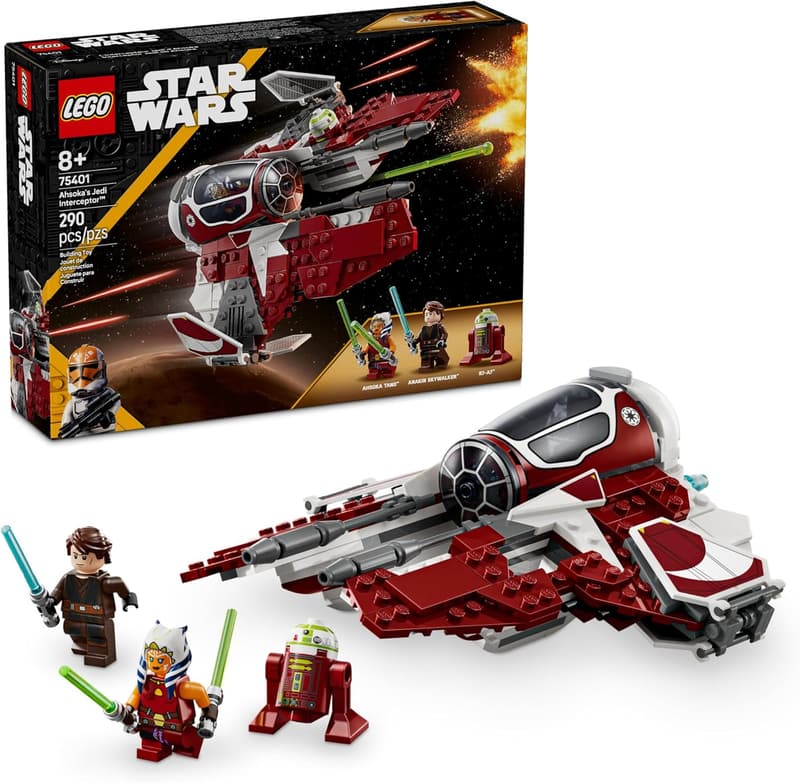 LEGO Star Wars Ahsoka's Jedi Interceptor Building Toy for Kids