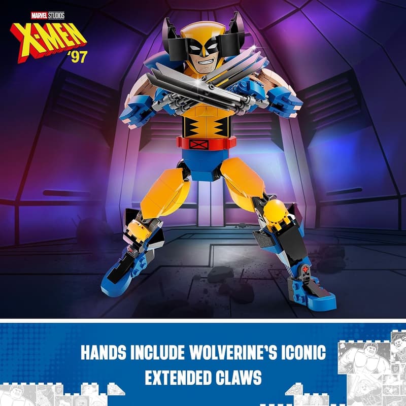 LEGO Marvel Wolverine Buildable Figure for Kids Ages 8-12