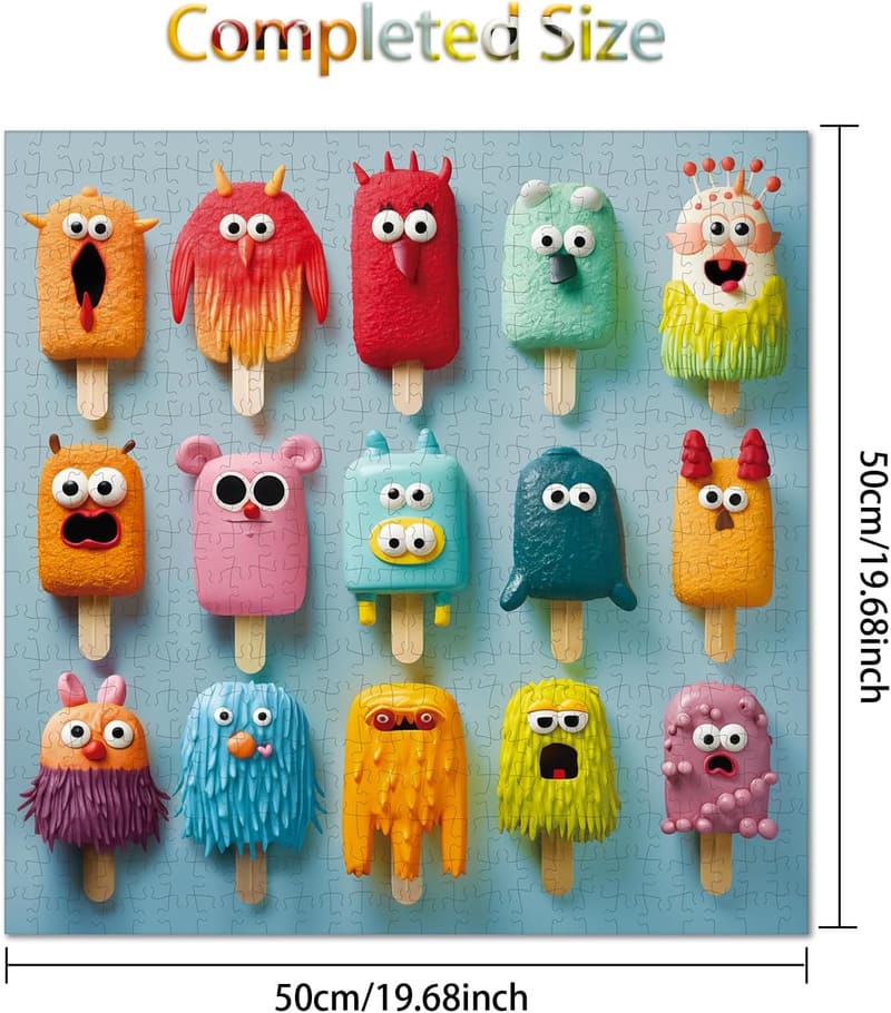 Colorful Popsicle Jigsaw Puzzle - 500 Pieces Family Gift