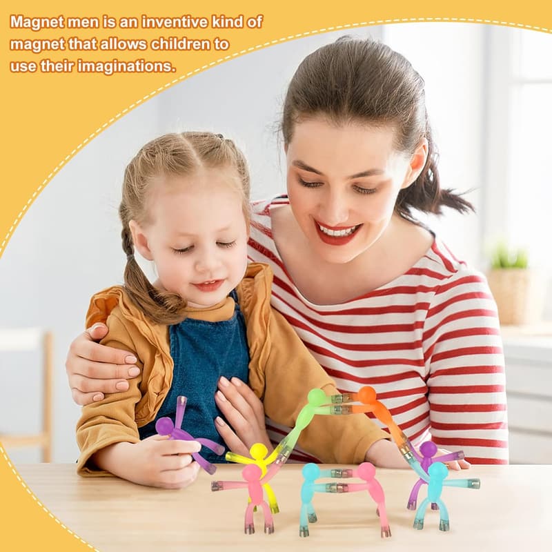 Magnetic People Figures - 6pcs Sensory Toys for Kids & Teens