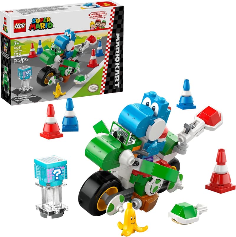 LEGO Mario Kart Yoshi Bike Building Set for Ages 7+
