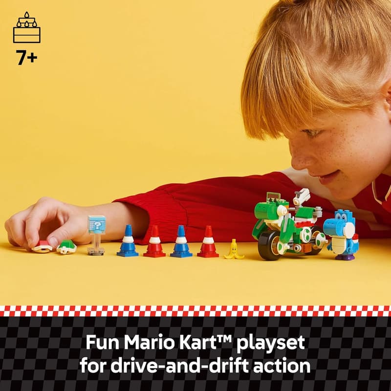 LEGO Mario Kart Yoshi Bike Building Set for Ages 7+