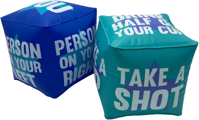 Giant Inflatable Dice Drinking Game for Adults - 10