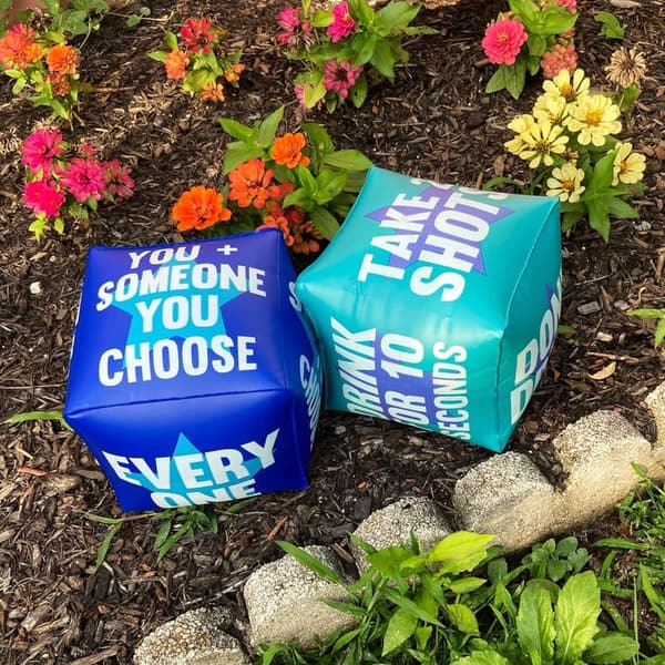 Giant Inflatable Dice Drinking Game for Adults - 10