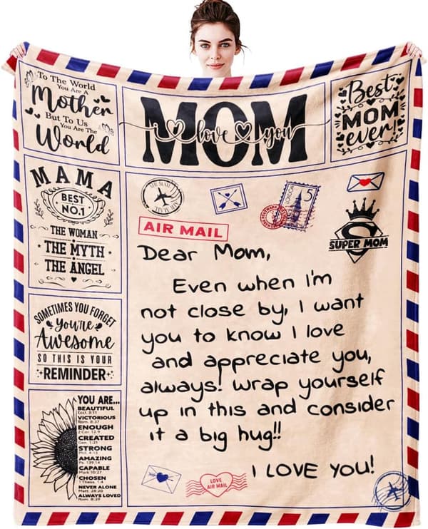Mother's Day Blanket for Mom - Letter to My Mom, 60