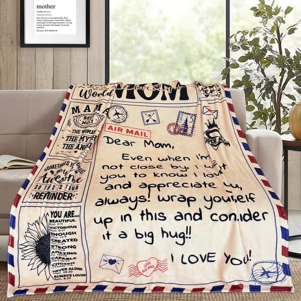 Mother's Day Blanket for Mom - Letter to My Mom, 60