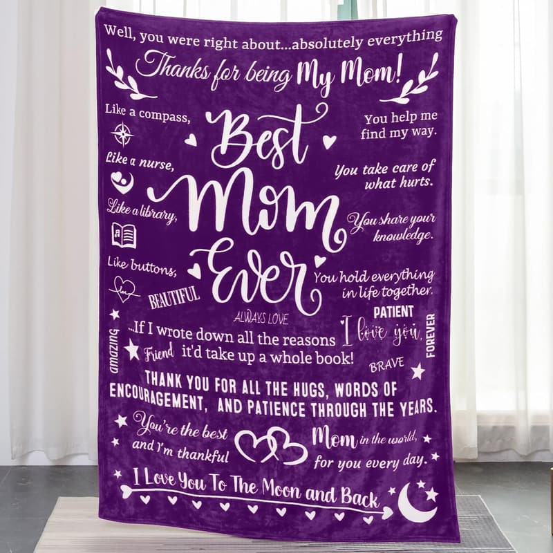 Mother's Day Throw Blanket - 