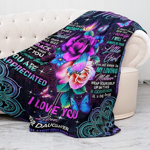 Mother's Day Gift - Ultra-Soft Flannel Fleece Blanket 60x50 Inch