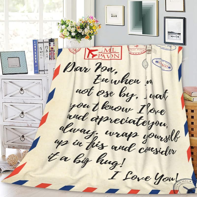 Personalized Flannel Throw Blanket for Mom - 40x50 Inch