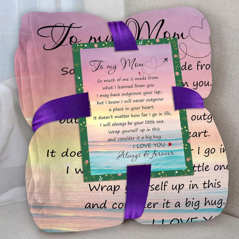 Cozy Flannel Throw Blanket for Mom – Thoughtful Mother's Day Gift