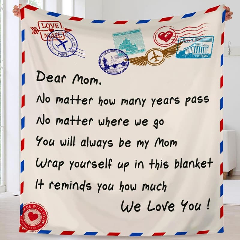 Mother's Day Blanket Gift - Soft Flannel Throw for Mom 50