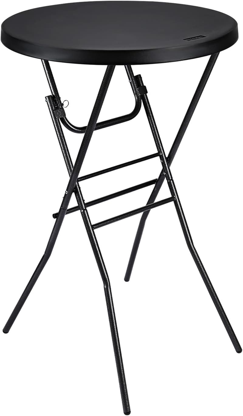 Black Folding Cocktail Table - 28