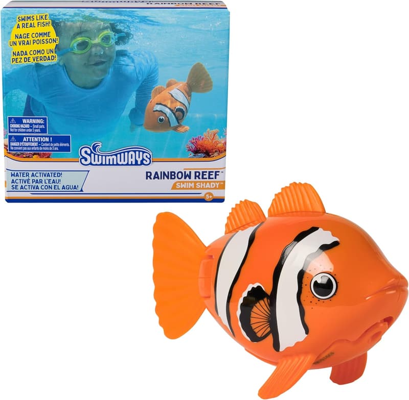 SwimWays Rainbow Reef Fish Toy for Kids Learning to Swim