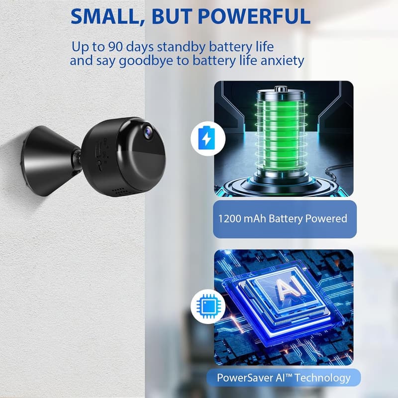 1080P Wireless Mini Hidden Camera for Home Safety