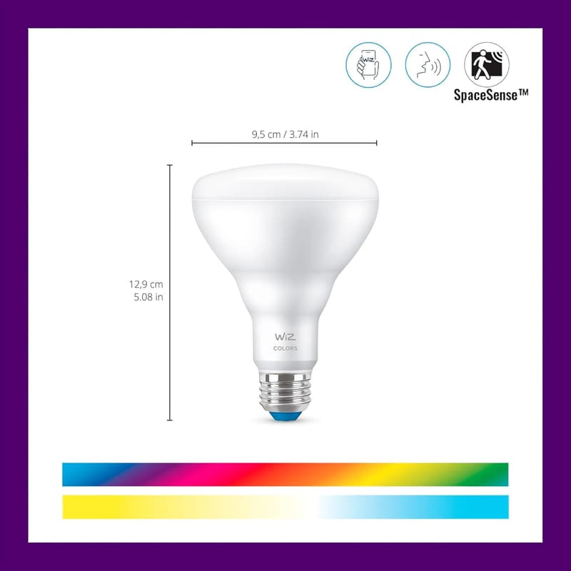WiZ 65W Smart LED Bulb Pack of 6 - Voice/App Control, Wi-Fi Enabled