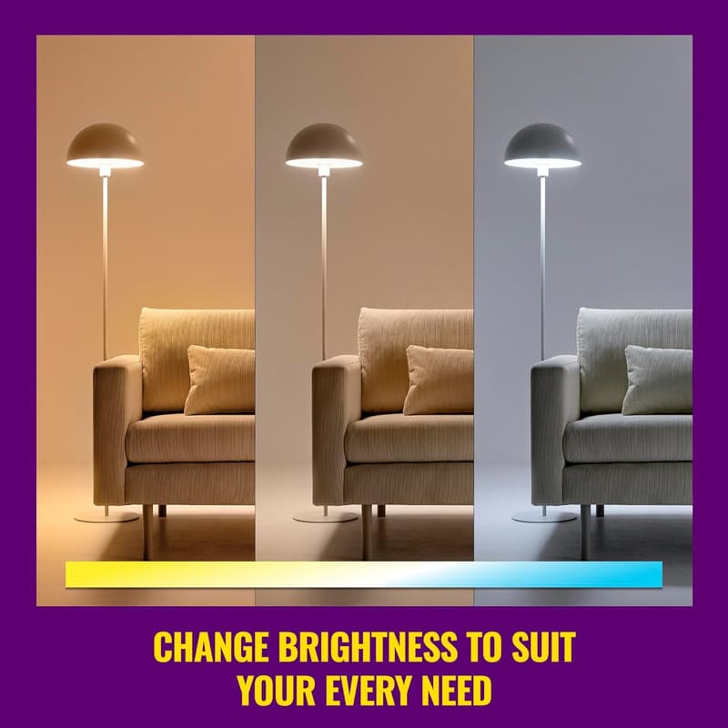 WiZ 65W Smart LED Bulb Pack of 6 - Voice/App Control, Wi-Fi Enabled