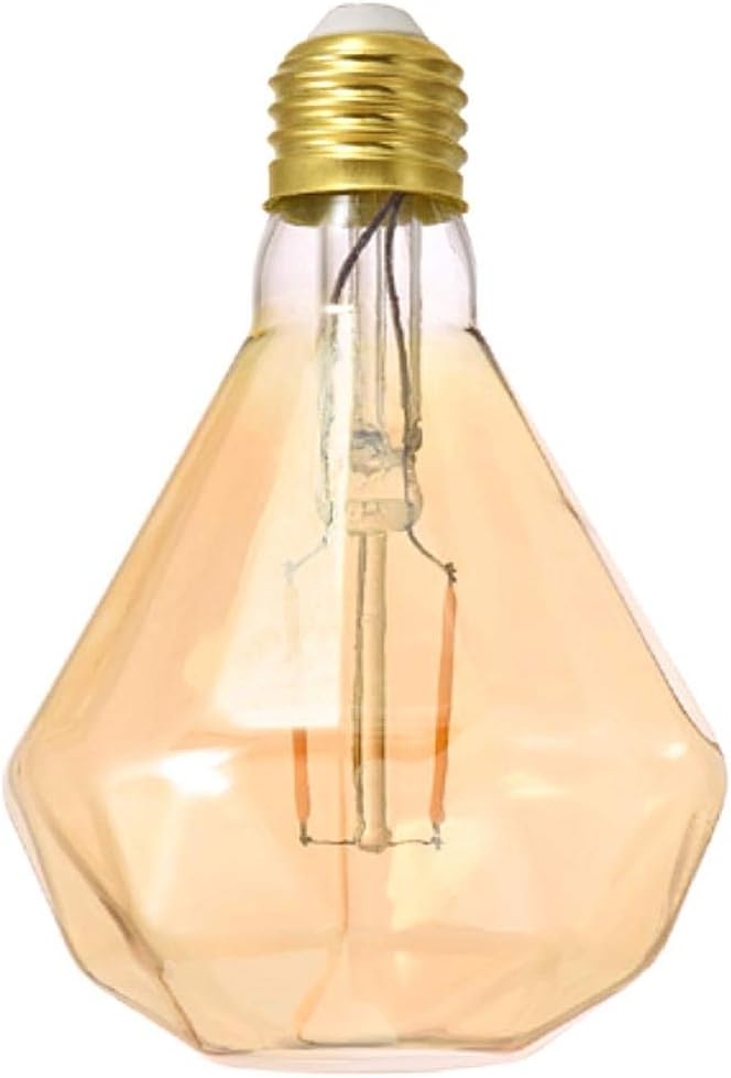 Vintage Diamond Shaped LED Light Bulb, 2175K Amber Glow