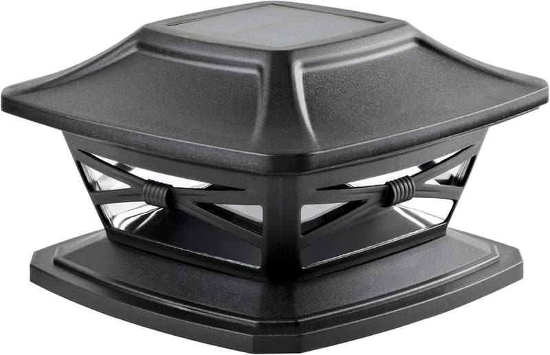 Solar Outdoor Post Cap Light - Bright LED for 4x4, 5x5, 6x6 Posts