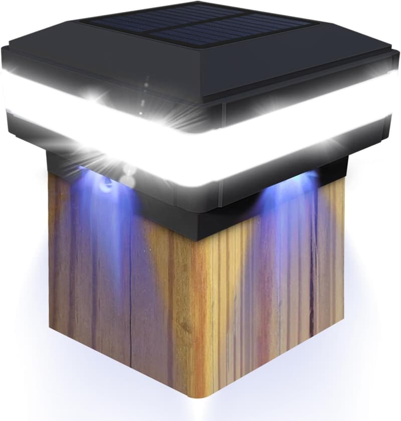 Outdoor Waterproof LED Solar Post Cap Light for Wooden Fences