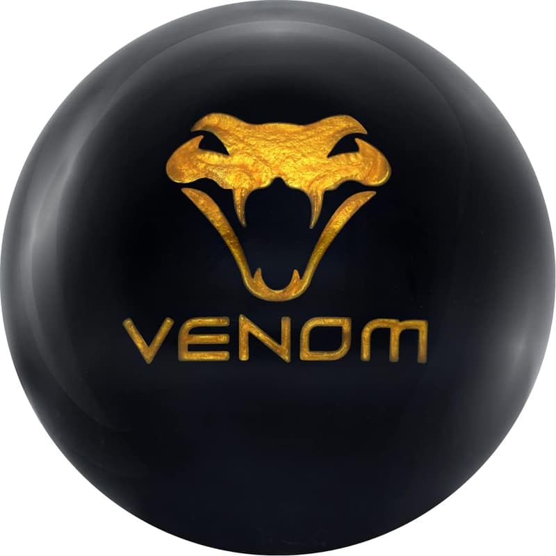 Black Venom Bowling Ball - High-Performance Gear
