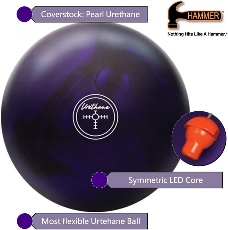 Purple Pearl Urethane Bowling Ball