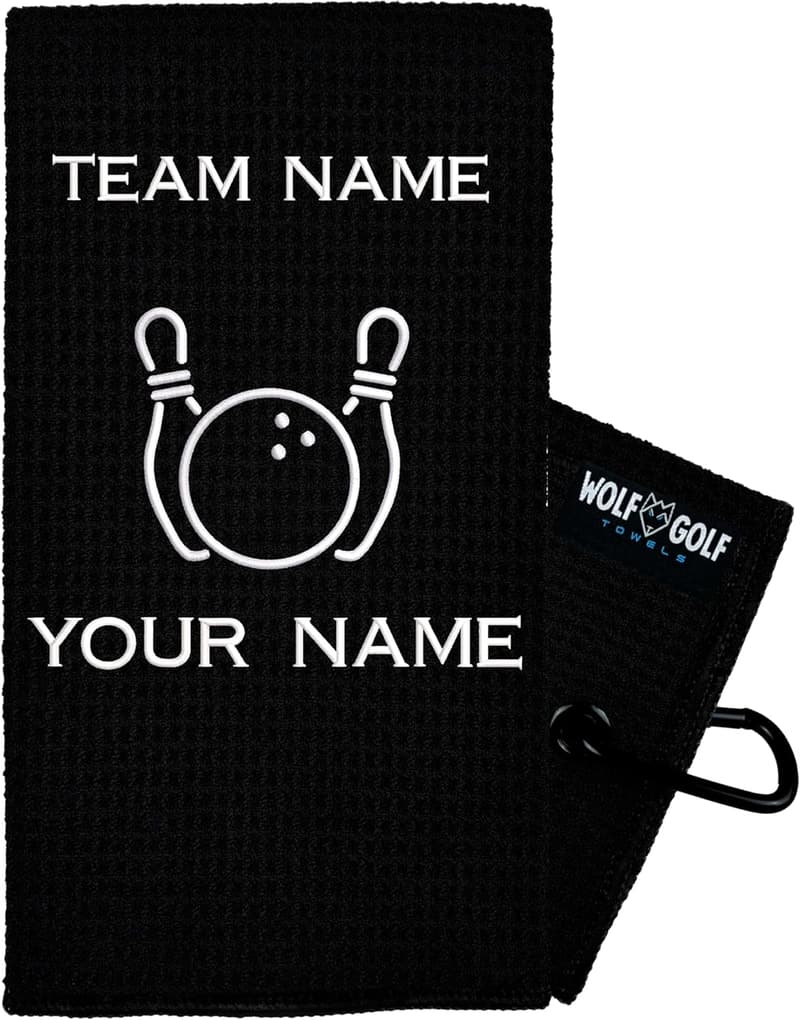 Custom Bowling Towel - Personalized Bowling Gift for All