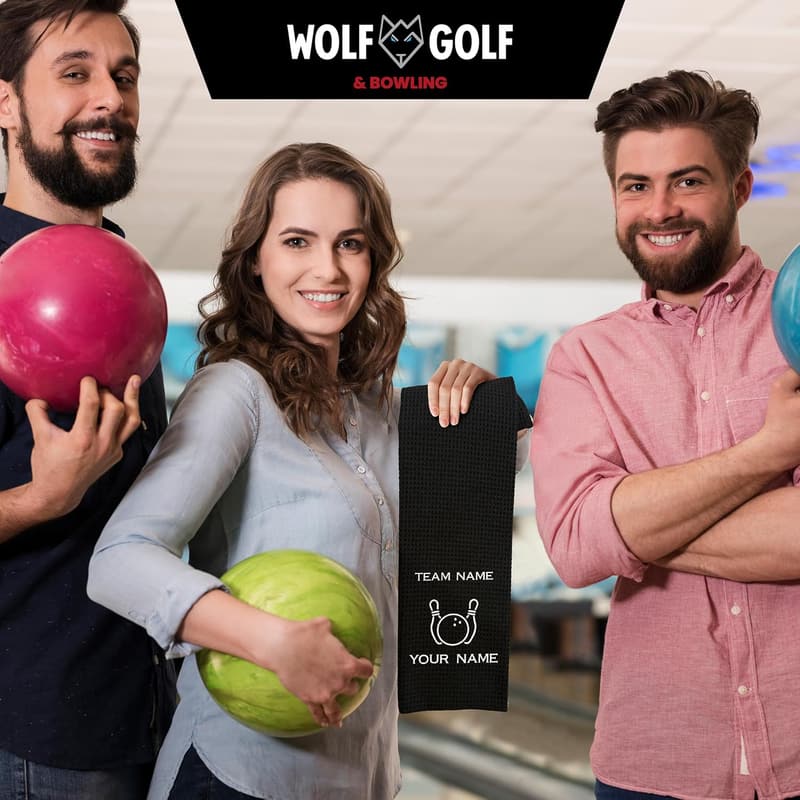 Custom Bowling Towel - Personalized Bowling Gift for All