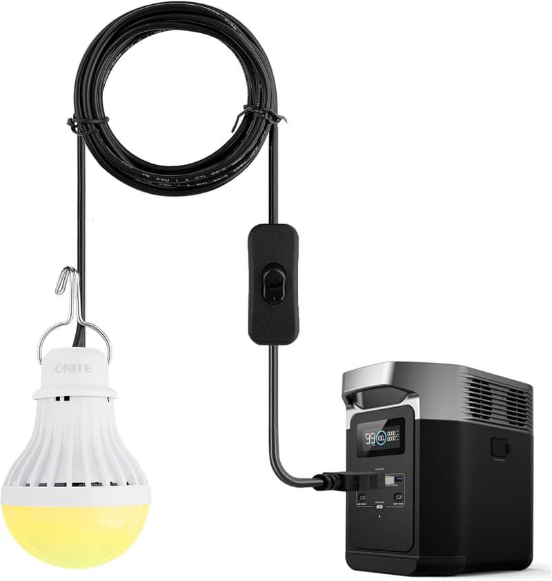 Outdoor LED Lantern with Hook & 8.4ft Cord - 5W Warm White