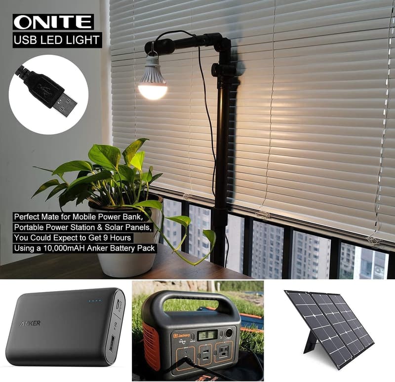 Outdoor LED Lantern with Hook & 8.4ft Cord - 5W Warm White